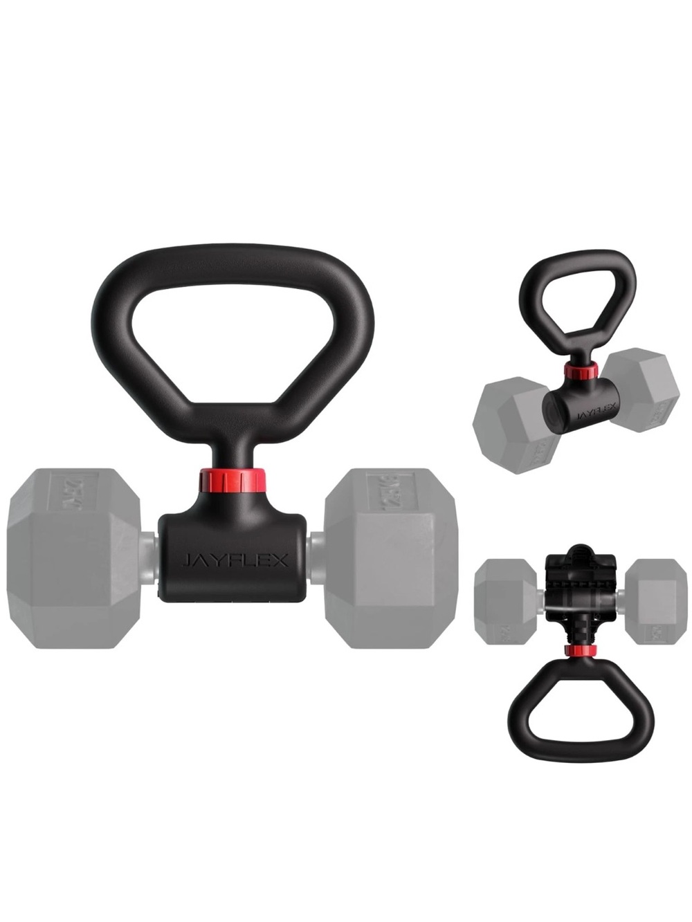 Jayflex Hyperbell Dumbbell Weights Converter Kettlebell Grip